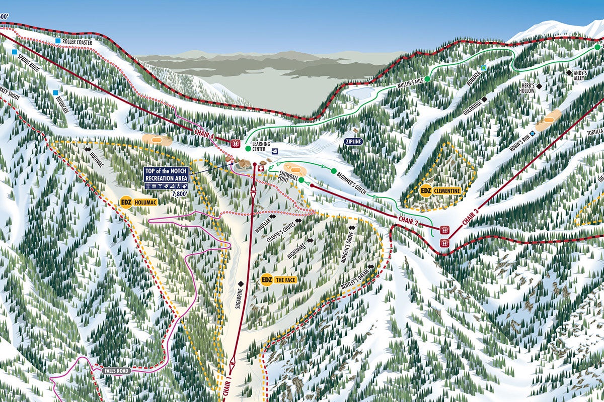 Mt Baldy trail map