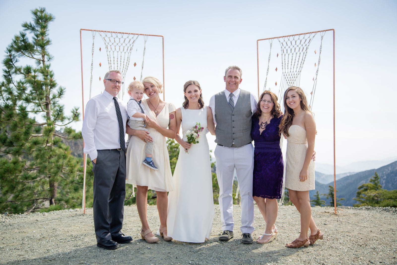 A wedding party at Top of the Notch